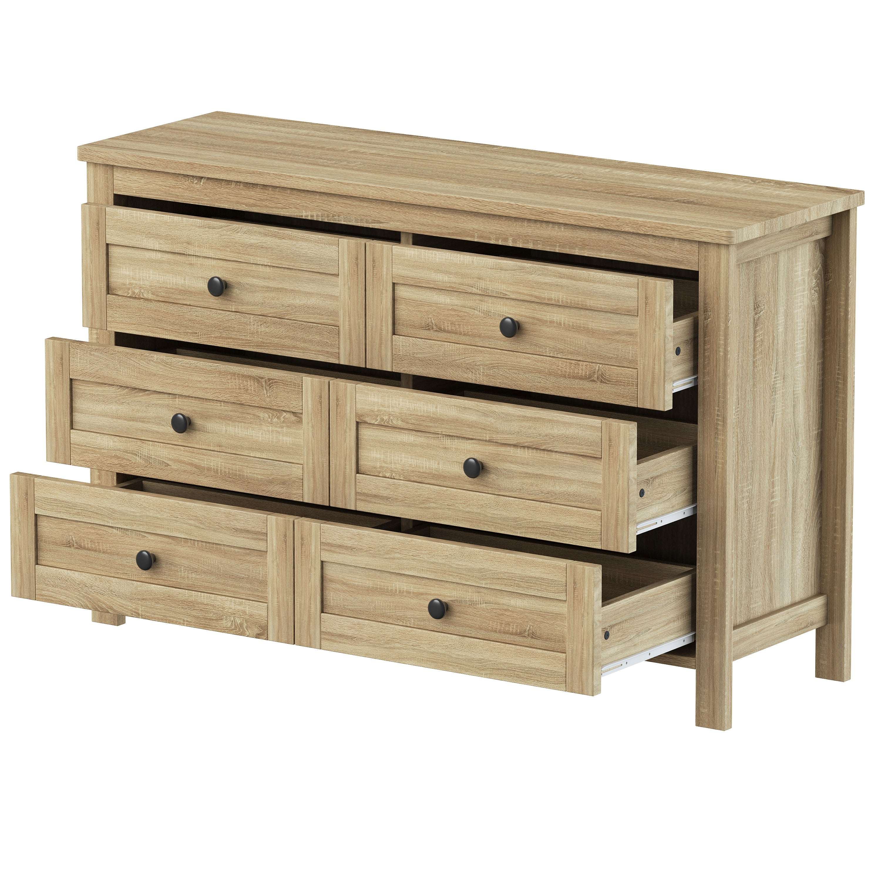 The Atlas Wooden Bedroom Set - Platform Bed, Nightstand & Dresser